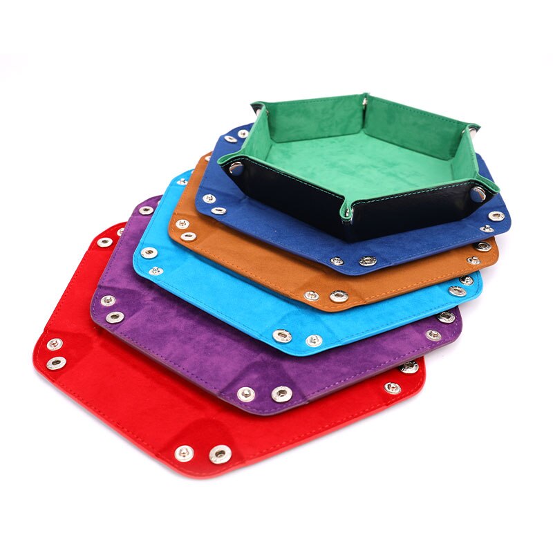 Foldable Hexagon Dice Trays