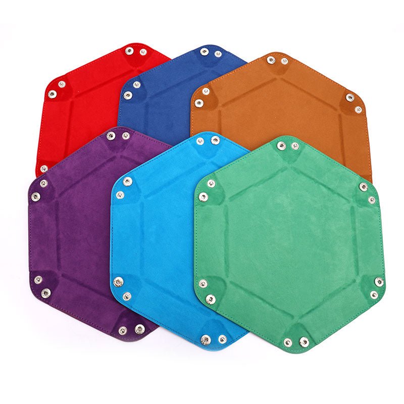 Foldable Hexagon Dice Trays