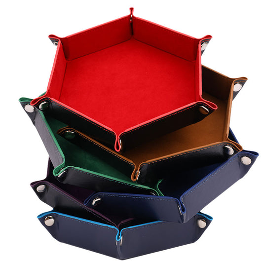 Foldable Hexagon Dice Trays